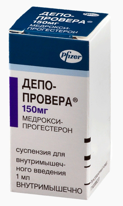 Депо-Провера, 150 мг/мл, суспензия для внутримышечного введения, 1 мл, 1 шт. фото