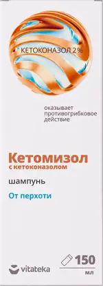 Витатека Кетомизол Шампунь от перхоти, шампунь, 150 мл, 1 шт, с кетоконазолом фото