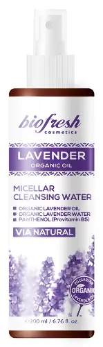 Biofresh lavender organic oil мицеллярная вода очищающая, мицеллярная вода, 200 мл, 1 шт. фото