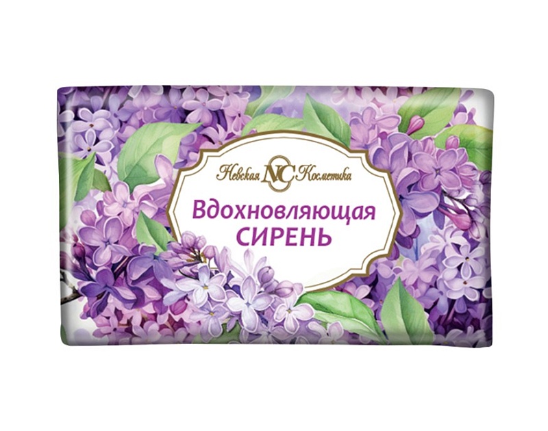 Невская Косметика Мыло туалетное, мыло твердое, 180 г, 1 шт, вдохновляющая сирень фото