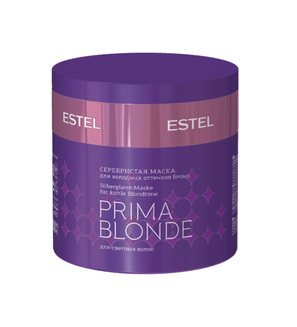 Estel Prima Blonde серебристая маска для холодных оттенков блонд, маска, 300 мл, 1 шт. фото