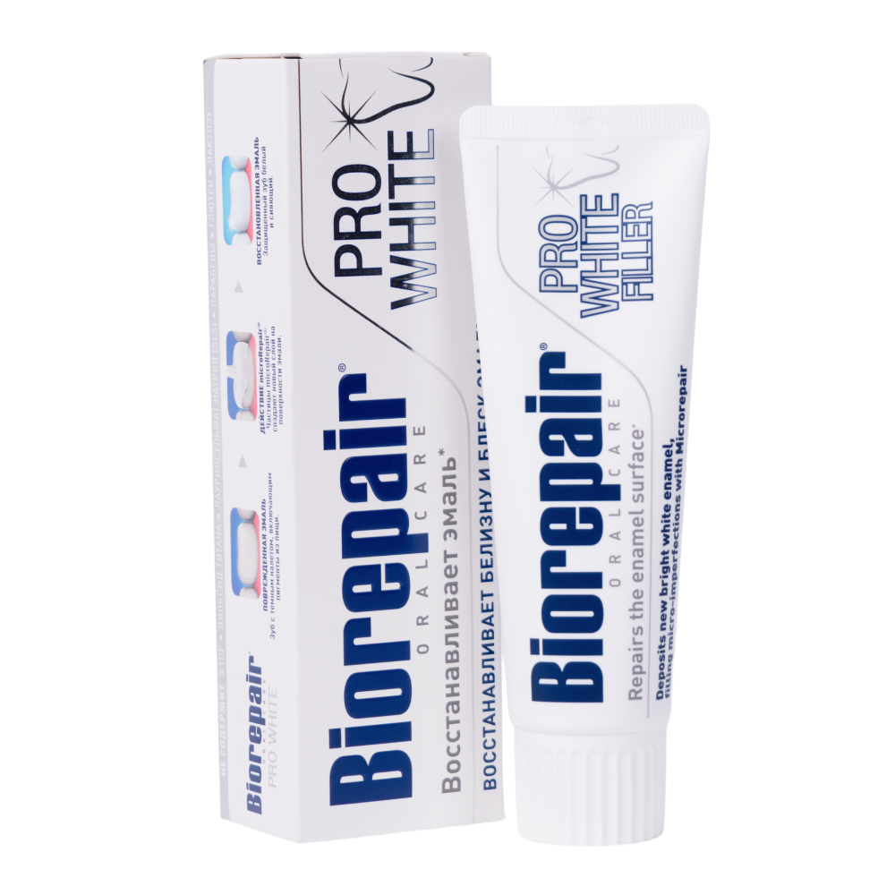Biorepair Pro white Зубная паста отбеливающая, паста зубная, 75 мл, 1 шт. фото