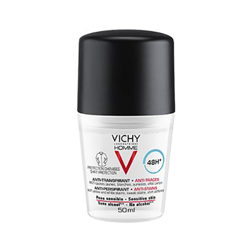 Vichy Homme дезодорант против избыточного потоотделения против пятен 48 ч, 50 мл, 1 шт. фото