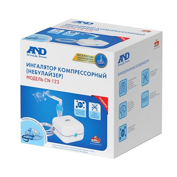 Ингалятор компрессорный AND CN-123, 1 шт. фото