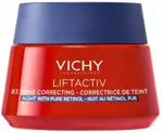 Vichy Liftactiv крем с витамином B3 против пигментации и морщин, крем, 50 мл, 1 шт, ночной, с ретинолом фото