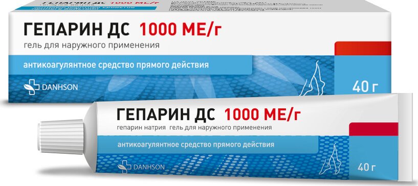 Гепарин ДС, 1000 МЕ/г, гель для наружного применения, 40 г, 1 шт. фото