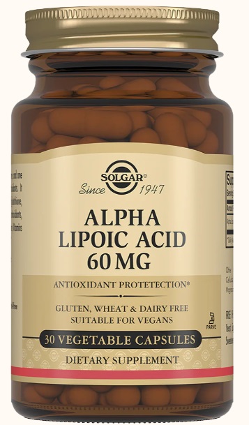 Solgar Альфа-липоевая кислота, 60 мг, капсулы, 30 шт. фото