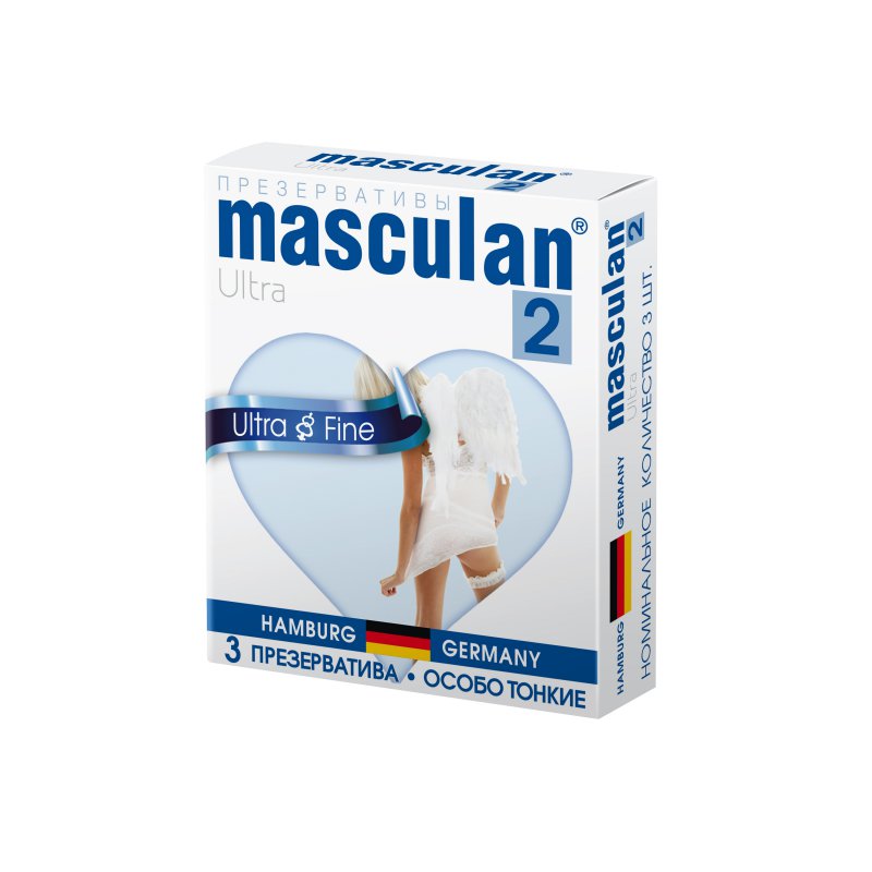 Masculan Ultra 2, презервативы, 3 шт, особо тонкие фото