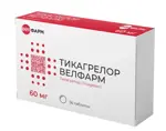 Тикагрелор Велфарм, 60 мг, таблетки, покрытые пленочной оболочкой, 56 шт. фото