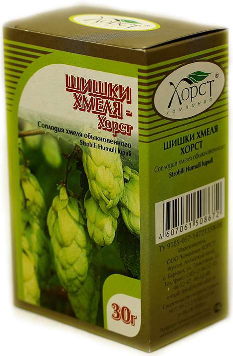 Хмеля соплодия, 30 г, 1 шт. фото