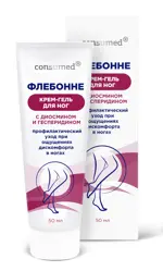 Консумед Флебонне, крем-гель для ног, 50 мл, 1 шт, с диосмином и гесперидином фото