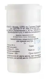 Стрихнос Нукс вомика С30, гранулы гомеопатические, 5 г, 1 шт. фото