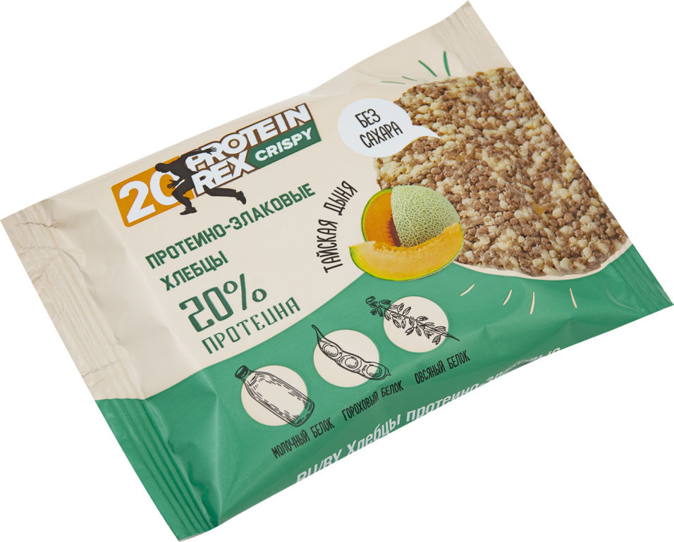 ProteinRex Хлебцы протеино-злаковые, 55 г, 1 шт, тайская дыня фото