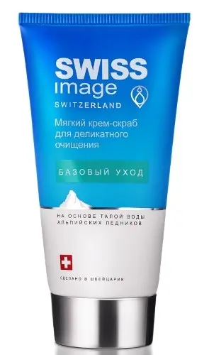 Swiss image Крем-скраб для деликатного очищения мягкий, скраб для лица, 150 мл, 1 шт. фото