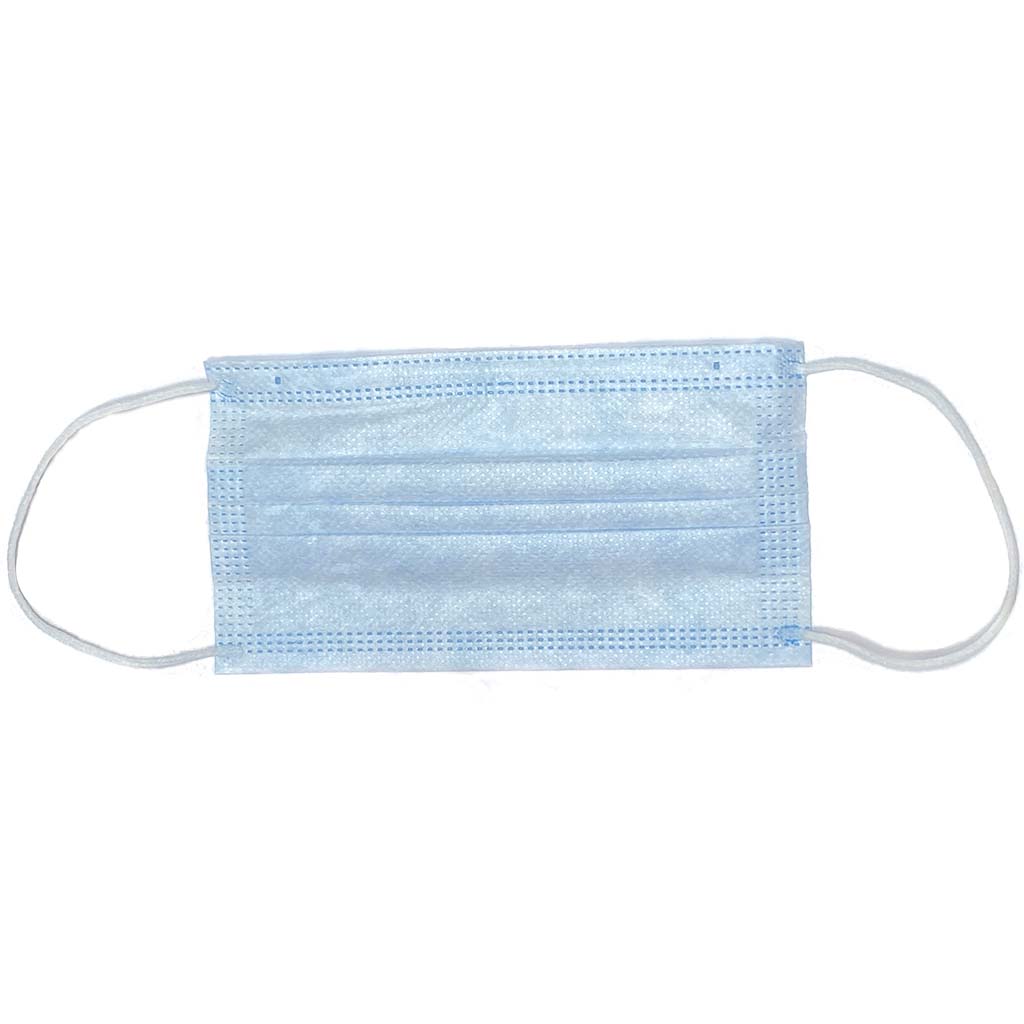 Маска медицинская одноразовая 3-х слойная, 1 шт, голубого цвета фото
