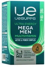 Uesupps Ultra Energy мега мен мультивитамин капсулы softgel, капсулы, 60 шт. фото