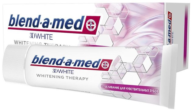 Blend-a-med 3D White Therapy Зубная паста Отбеливание для чувствительных зубов, паста зубная, 75 мл, 1 шт. фото