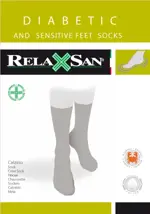 Relaxsan Diabetic Socks носки для диабетиков с крабовой нитью, р. 5, пара, 1 шт, без компрессии, черного цвета фото