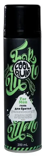 Cool Rule Гель для бритья мужской, гель для бритья, 200 мл, 1 шт, с алоэ вера, успокаивающий фото