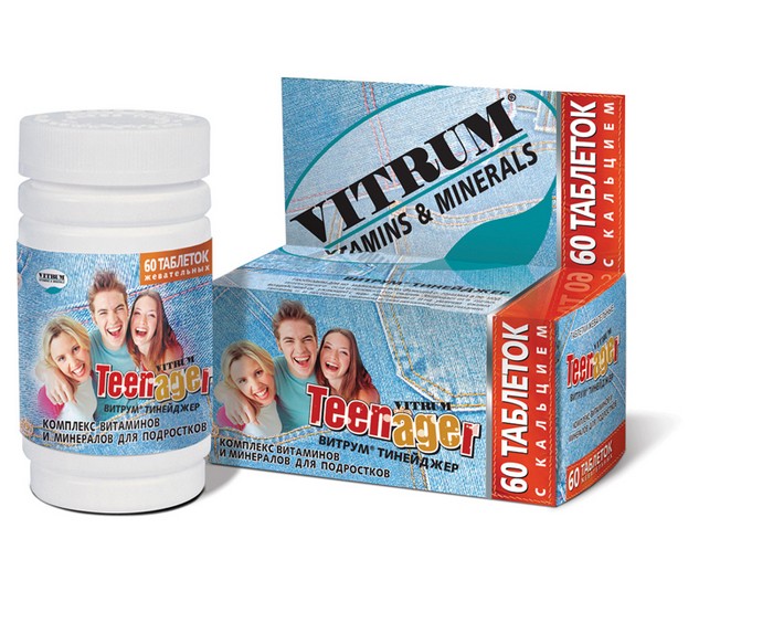 Витрум Тинейджер, таблетки жевательные, 60 шт. фото