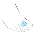 Тривес Перегородка межпальцевая на второй палец стопы увеличенного размера, р. S, 1 шт, арт. СТ-54.3 фото