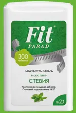 Fit Parad №20 заменитель сахара, таблетки, 300 шт. фото