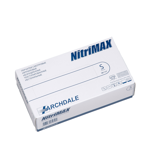 Archdale Nitrimax Перчатки смотровые нитриловые нестерильные неопудренные текстурированные, S, перчатки неопудренные, пара, 50 шт, белые фото