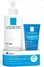 La Roche-Posay Lipikar Lait молочко 400 мл + гель очищающий 100 мл, набор, 1 шт. фото