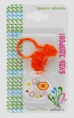 Будь здоров! Прищепка-держатель для пустышки, 1 шт, арт. 1001 фото 1