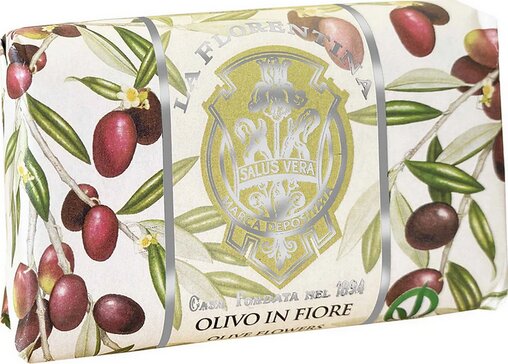 La Florentina Мыло туалетное, мыло твердое, 200 г, 1 шт, цветы оливы фото