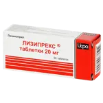 Лизипрекс, 20 мг, таблетки, 30 шт. фото