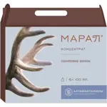 Марал пантовые ванны концентрат, концентрат, 100 мл, 6 шт. фото 