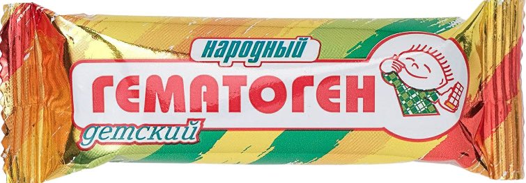 Гематоген Народный детский, плитка, 40 г, 1 шт. фото