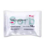 Angel Салфетки медицинские сорбционные стерильные марлевые, 7.5 см х 7.5 см, салфетки стерильные, 10 шт, 8 сложений фото