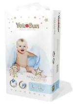 Yokosun Premium Подгузники-трусики детские, L, 44 шт, 9-14 кг фото