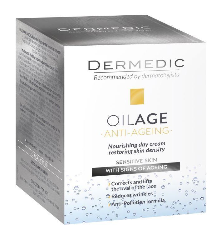 Дермедик Oilage Anti-Ageing Day Cream, крем, 50 г, 1 шт, для лица шеи и зоны декольте фото