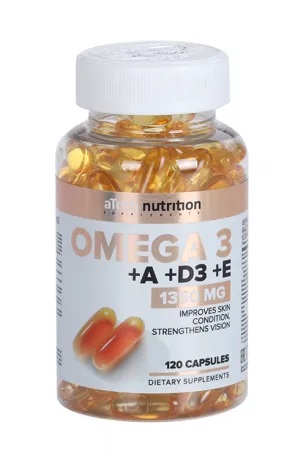 Atech nutrition Омега-3 с витаминами A, D3, E, капсулы, 120 шт. фото