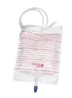 Мочеприемник одноразовый стерильный, 2000 мл, 1 шт, с крестовым краном с приводной трубкой фото