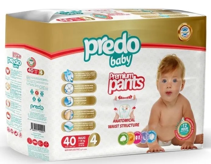 Predo Baby Premium подгузники-трусики, размер №4, 40 шт, 7-18 кг фото
