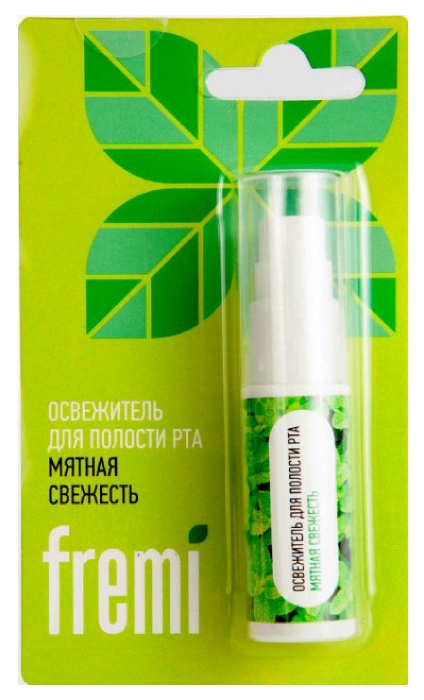 Fremi Освежитель для полости рта мятная свежесть, спрей, 10 мл, 1 шт. фото