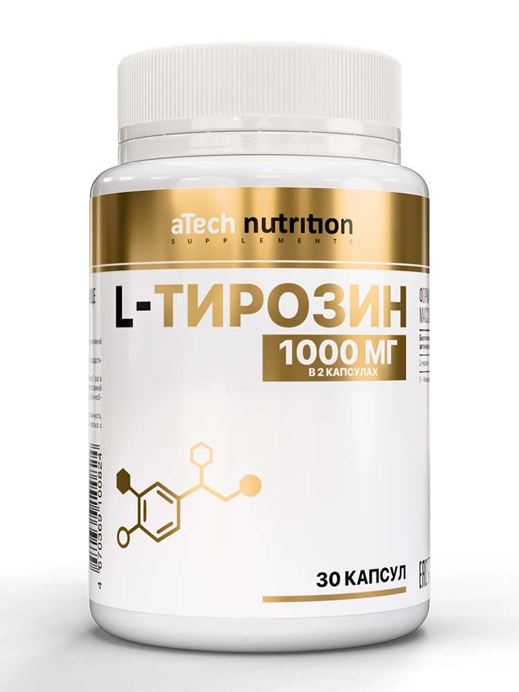 Atech nutrition L-тирозин, капсулы, 30 шт. фото