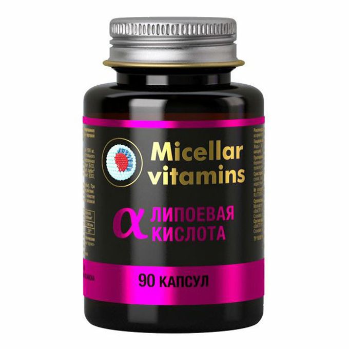 МицелВит Мицеллярные витамины альфа-липоевая кислота, капсулы, 90 шт. фото