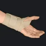 B.Well Med Бандаж на руку, универсальный, 1 шт, бежевый, арт. W-244, на лучезапястный сустав, регулируемый фото 2