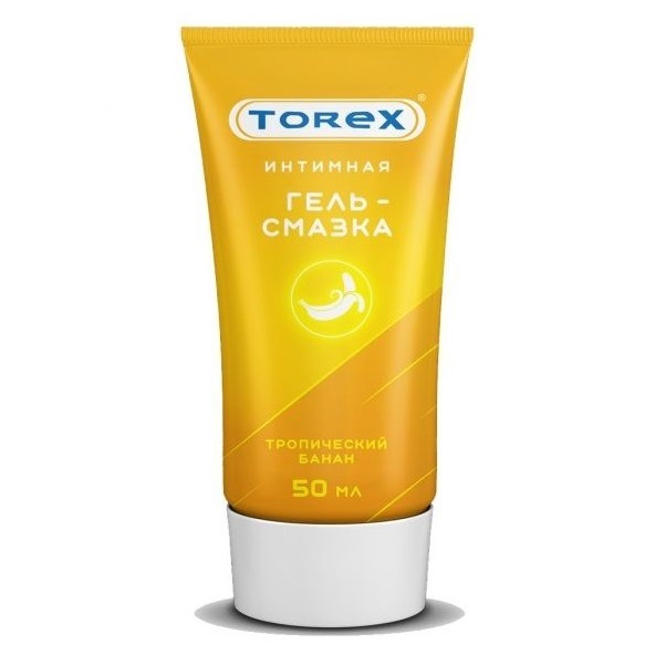 Torex гель-смазка интимная, гель, 50 мл, 1 шт, тропический банан, туба фото