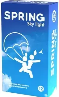 Spring Sky Light презервативы ультратонкие, набор презервативов, 12 шт, ароматизированные фото