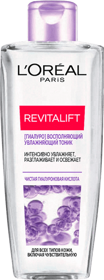 Loreal Paris Revitalift Гиалуро тоник восполняющий увлажняющий, тоник для лица, 200 мл, 1 шт. фото