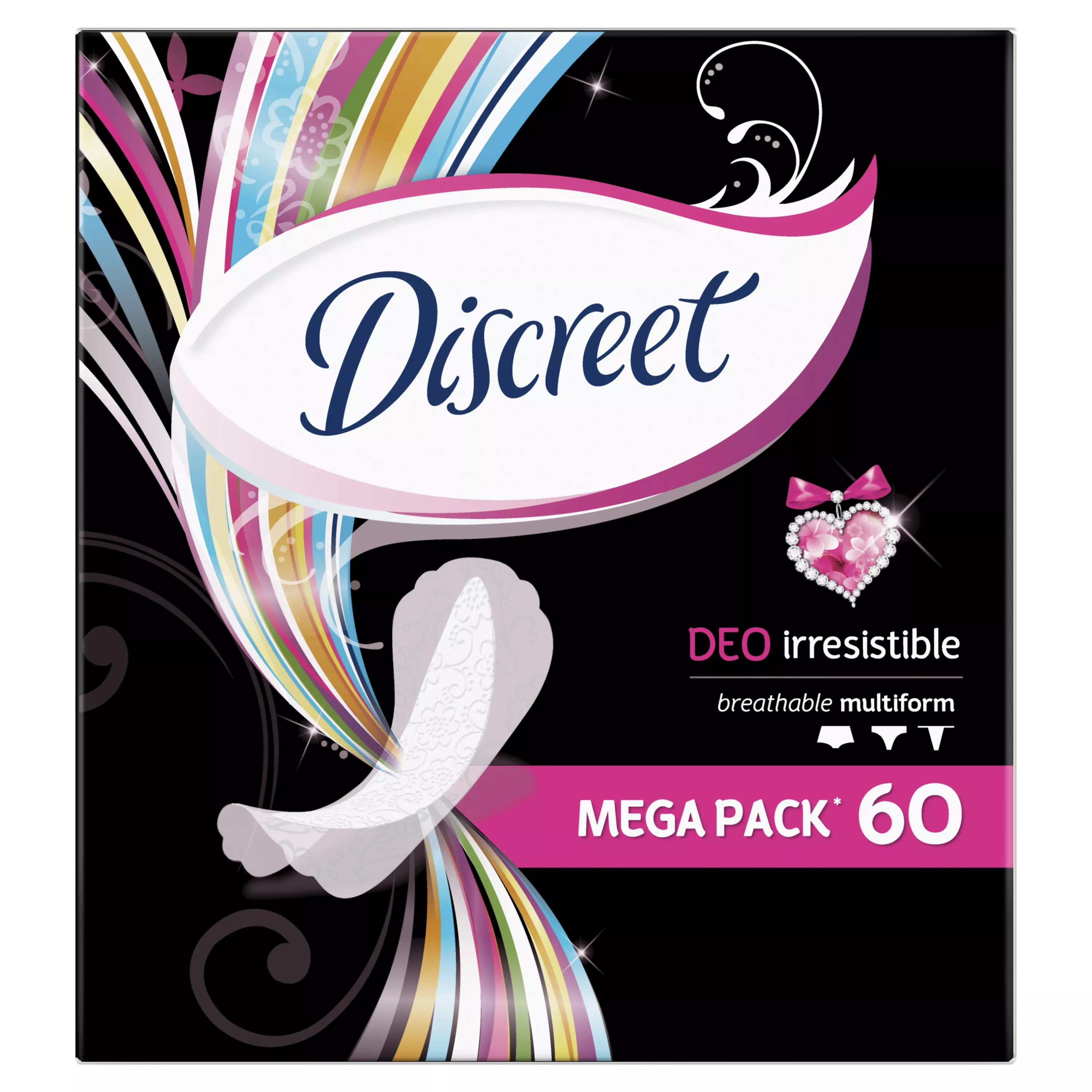 Discreet Deo Irresistible Multiform Прокладки ежедневные, прокладки гигиенические, 60 шт. фото