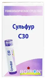 Сульфур С30, гранулы гомеопатические, 4 г, 1 шт. фото 