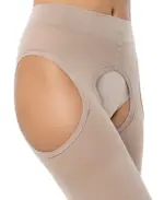 Интекс Универсал Чулки антиэмболические на поясе, 1 класс компрессии (18-21 mmHg), универсальный, пара, 1 шт, бежевого цвета фото 2