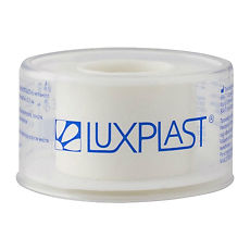 Luxplast Пластырь фиксирующий, 2.5х500 см, лейкопластырь, 1 шт, белого цвета, нетканая основа фото